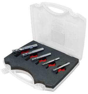 END MILL: 5PC SET VARICUT CARBIDE 4FLUTE COATED (SOMTA)